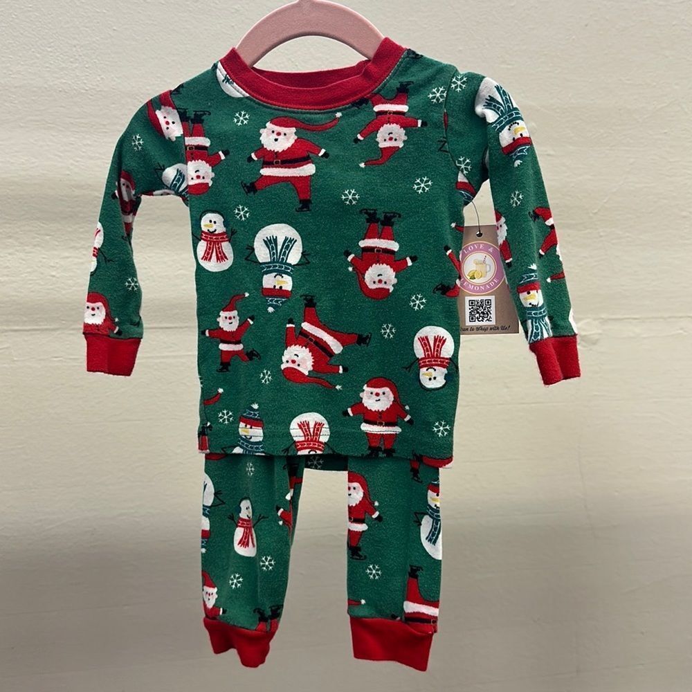 Carters Santa 2pc‎ Pjs 9m